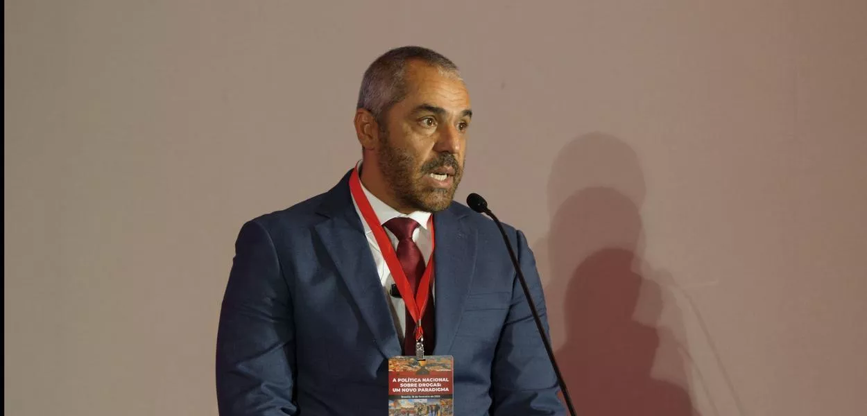 O presidente da Associação Brasileira de Cannabis e Cânhamo Industrial (ABCCI), Luis Mauricio, fala no painel "A Cannabis Medicinal no Brasil: Suas Aplicações e Potenciais Benefícios para o Sistema de Saúde", durante o evento "A Política Nacional sobre Drogas: Um Novo Paradigma", realizado pelo Brasil 247, TV 247 e Consultor Jurídico, com apoio do grupo Prerrogativas - Brasília (DF) - 18/02/2025