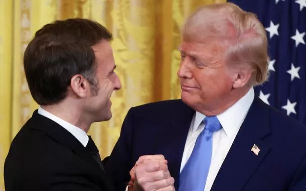 Trump e Macron exibem divergências profundas sobre Ucrânia, apesar de tom amigável