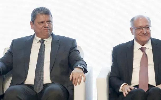 Tarcísio de Freitas e Geraldo Alckmin