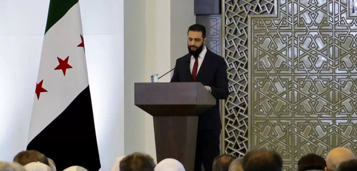 Ahmed al-Sharaa em Damasco