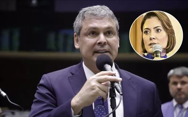 Lindbergh Farias e Michelle Bolsonaro 