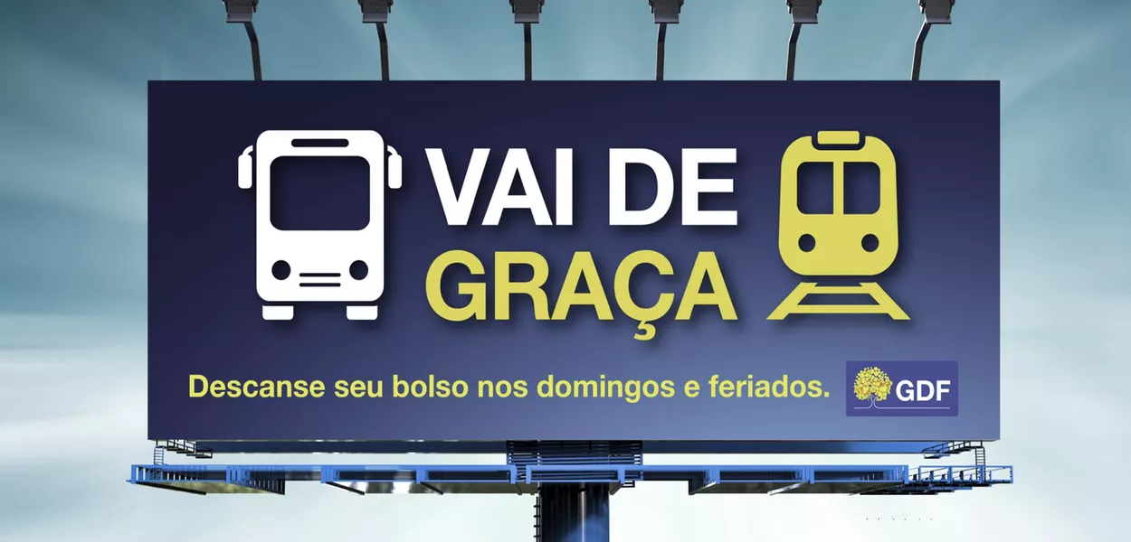 Vai de Graça, a marca do transporte gratuito no GDF
