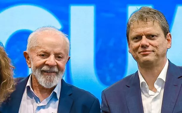 Em lançamento do edital do túnel Santos-Guarujá, Tarcísio elogia e agradece Lula e o BNDES