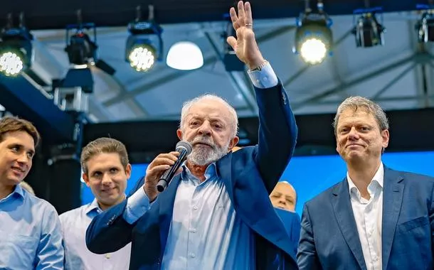 Presidente Lula e o governador de São Paulo, Tarcísio de Freitas