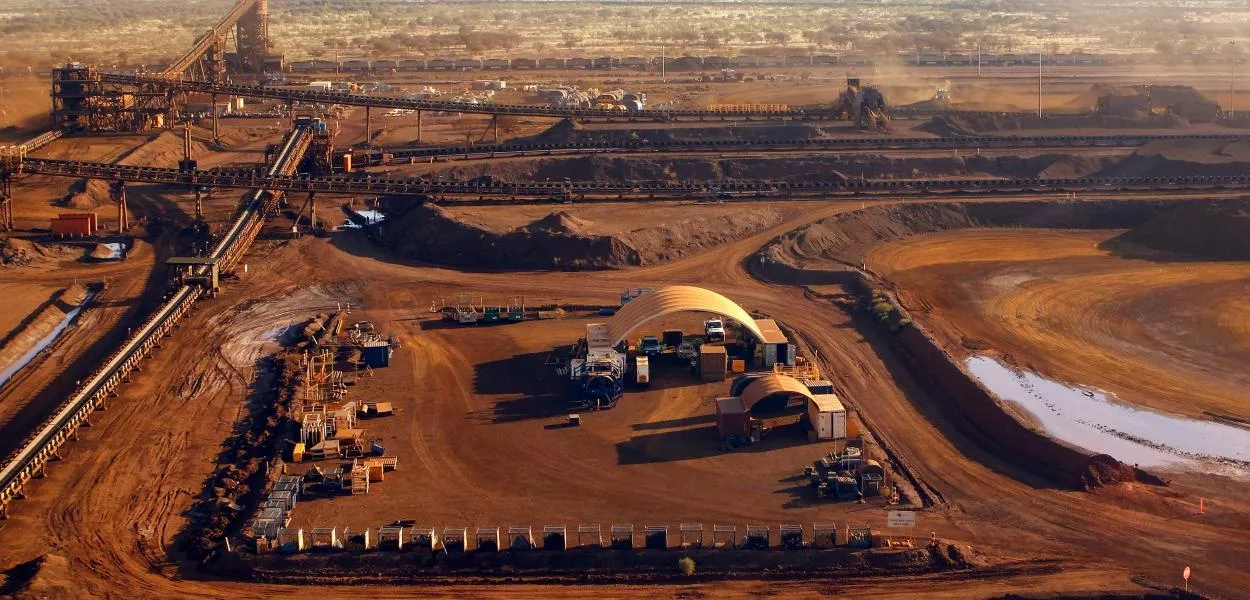 Mina da Fortescue em Pilbara, Austrália