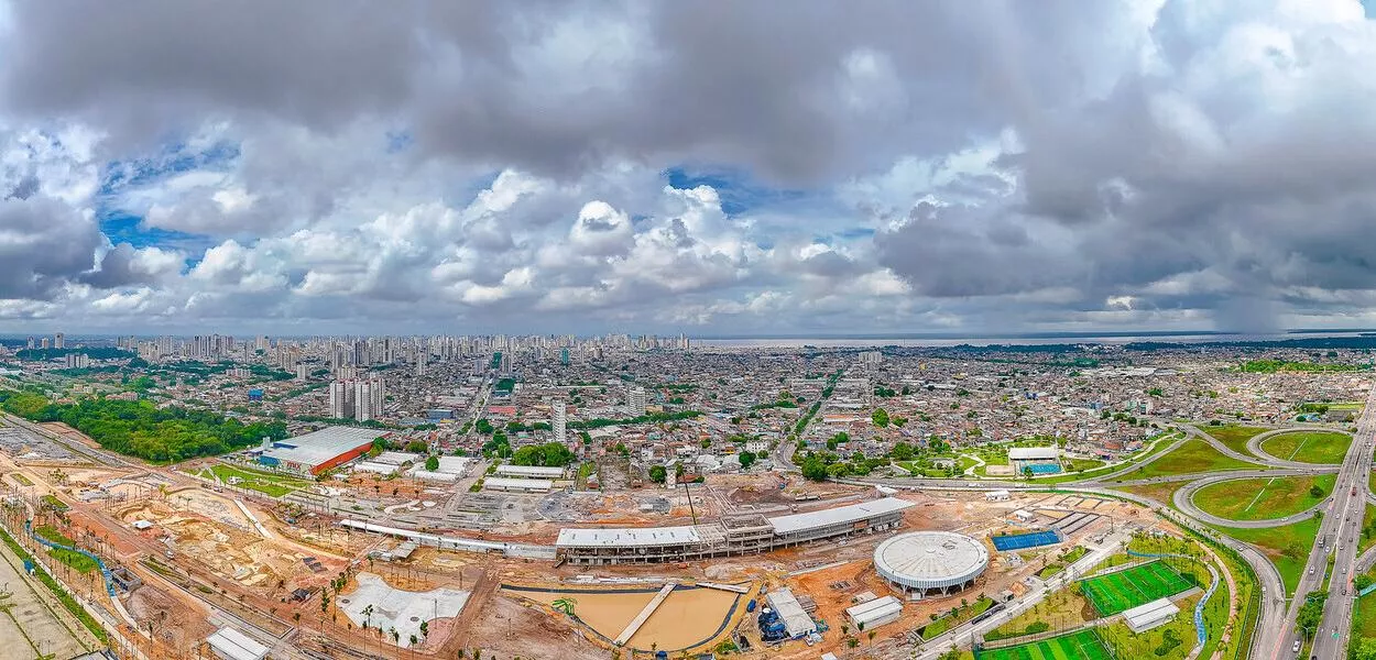 Obras do Parque da Cidade (Belém-PA), que sediará a programação da COP30