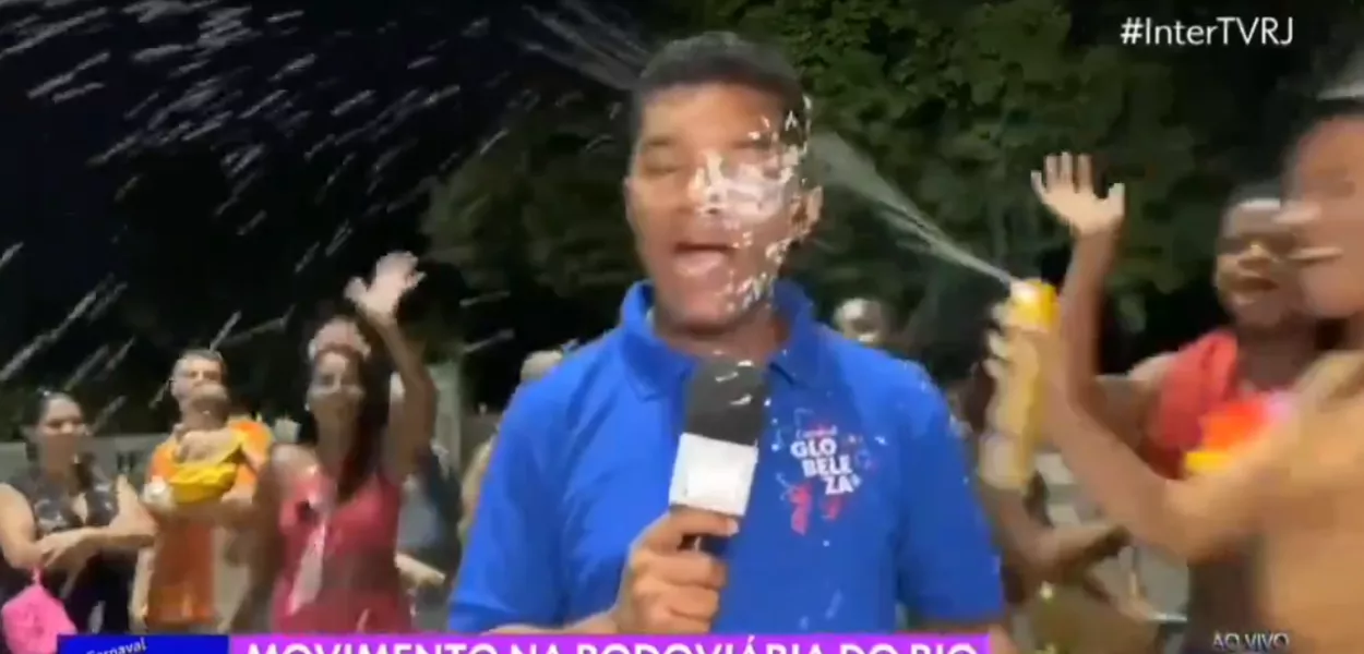 Agressão contra repórter da Inter TV, afiliada da TV Globo