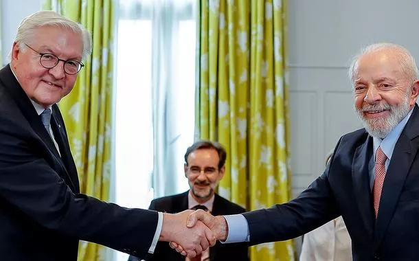 Presidente da República, Luiz Inácio Lula da Silva, durante reunião com o Presidente da República Federal da Alemanha, Frank-Walter Steinmeier