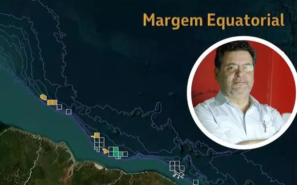 Área da Margem Equatorial e o presidente nacional do PCO, Rui Costa Pimenta