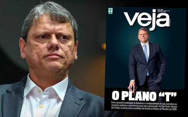 Veja lança Tarcísio à presidência e nomeia o projeto como "plano T"