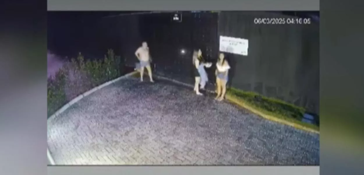 Imagens registradas por câmeras na cidade de Tupanatinga (PE)