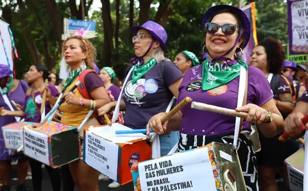 Marcha feminista em São Paulo-SP - 8/3/25