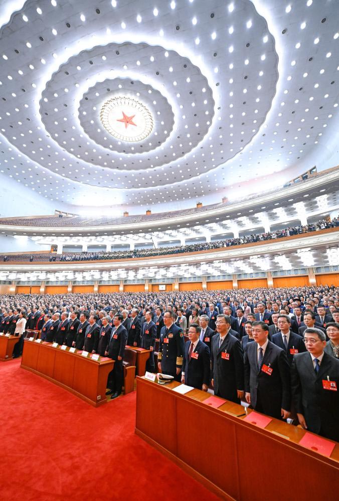 14ª Assembleia Popular Nacional, a legislatura nacional da China, realizou a reunião de encerramento de sua terceira sessão