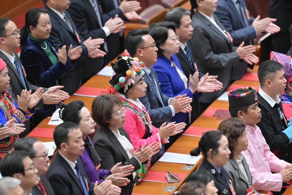 14ª Assembleia Popular Nacional, a legislatura nacional da China, realizou a reunião de encerramento de sua terceira sessão