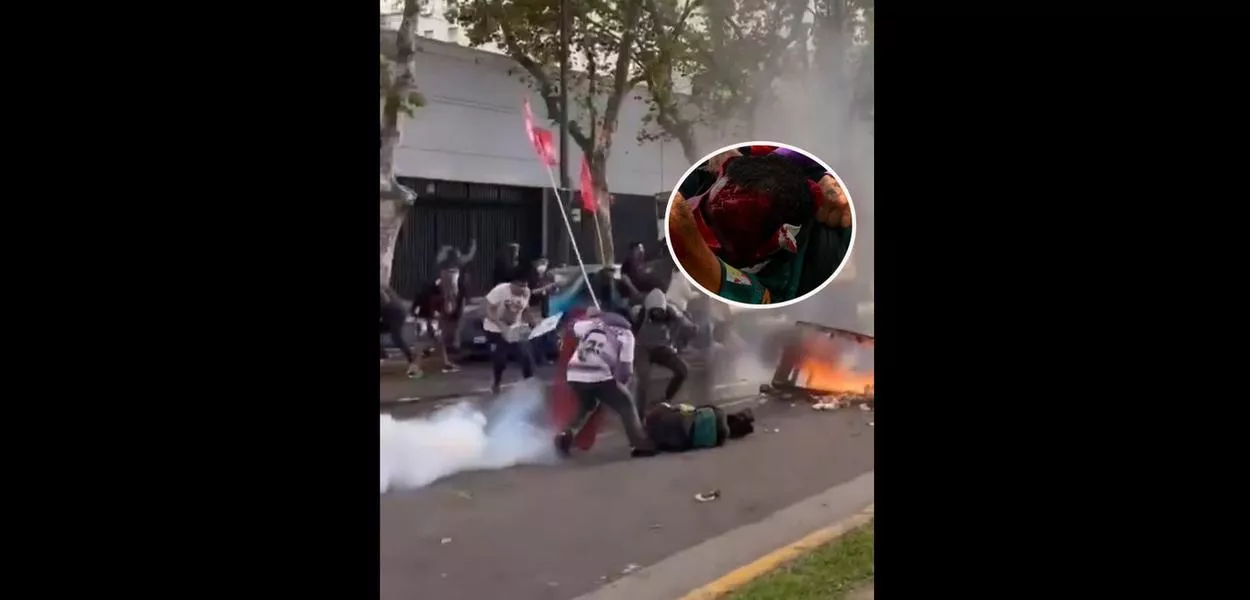 Manifestação contra o governo Milei na Argentina