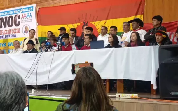Organizações indígenas anunciam apoio à candidata Luísa González no Equador