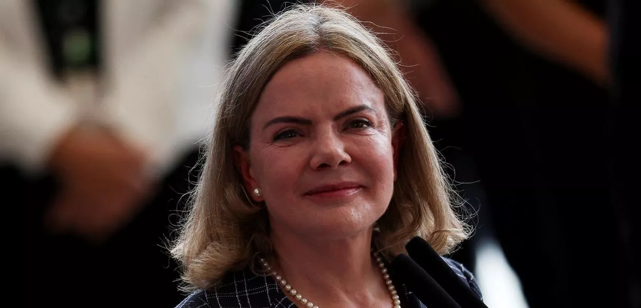 Ministra das Relações Institucionais, Gleisi Hoffmann, no Palácio do Planalto - 10/03/2025