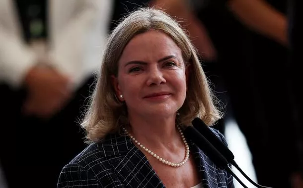 Ministra das Relações Institucionais, Gleisi Hoffmann, no Palácio do Planalto - 10/03/2025