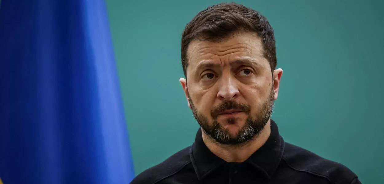 Presidente da Ucrânia, Volodymyr Zelensky, em Kiev - 13/03/2025 