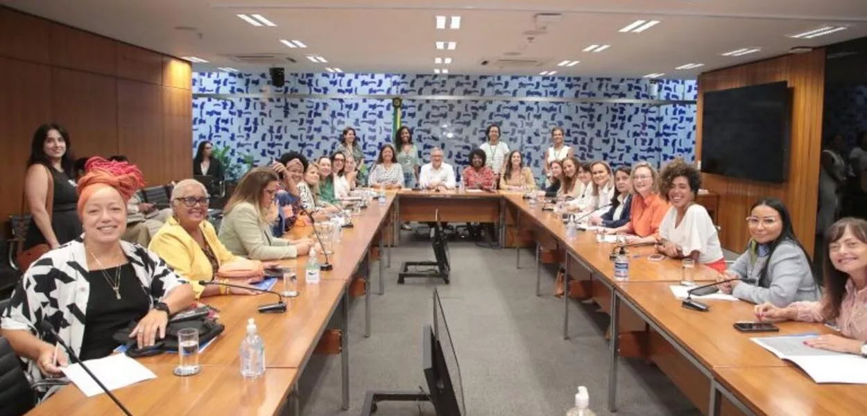 Bancada feminina na Câmara dos Deputados se reúne com o ministro da Saúde, Alexandre Padilha