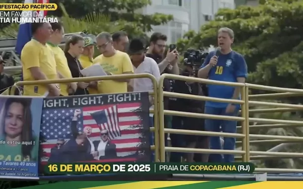 Tarcísio surpreende ministros do STF ao adotar discurso bolsonarista e criticar Judiciário em ato no Rio