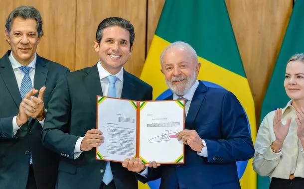 Fernando Haddad, Hugo Motta, Lula e Gleisi Hoffmann