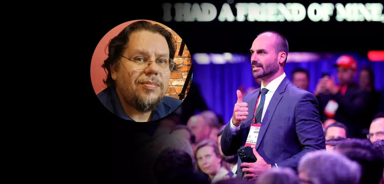 Fernando Horta e Eduardo Bolsonaro