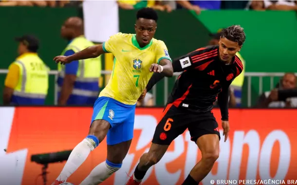 Vini Jr marcou nos acréscimos e garantiu vitória brasileira sobre a Colômbia 