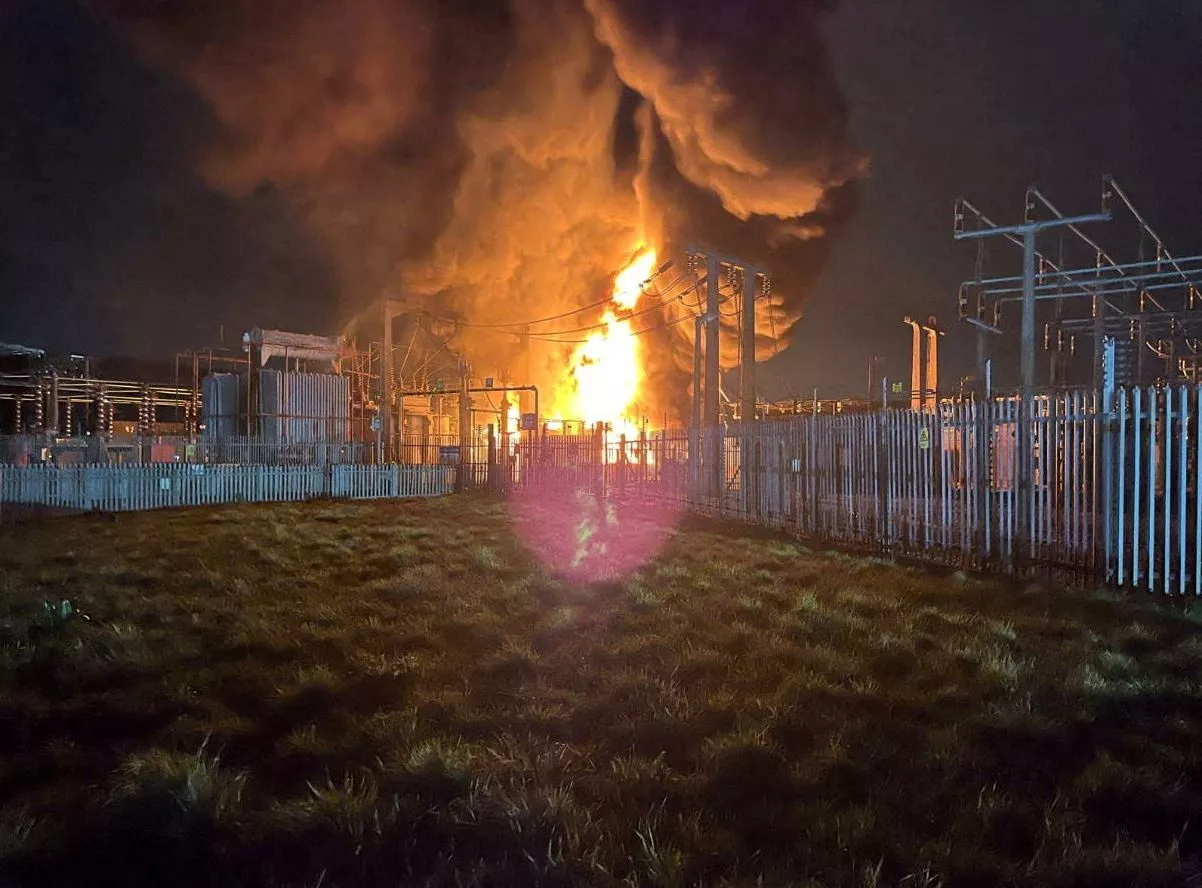 Incêndio em subestação elétrica próxima ao aeroporto de Heathrow
 21/3/2025   Divulgação via REUTERS