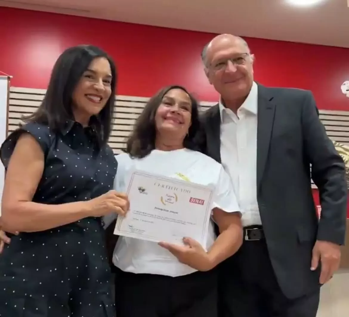 Vice-presidente Geraldo Alckmin e segunda-dama Lu Alckmin em lançamento do polo central do projeto Padaria Artesanal no Estado de São Paulo