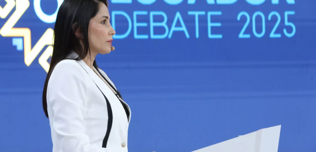 Luísa González, candidata presidencial no Equador pelo partido da Revolução Cidadã 
