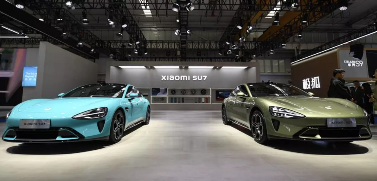Stand de carros da Xiaomi