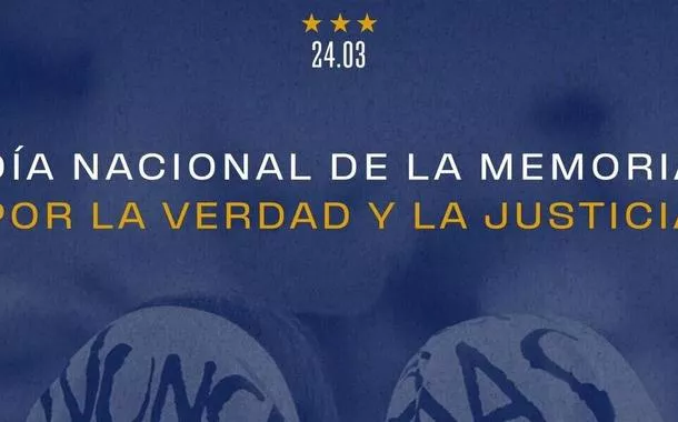 Clubes de futebol argentinos se manifestam contra ditadura militar no aniversário do golpe