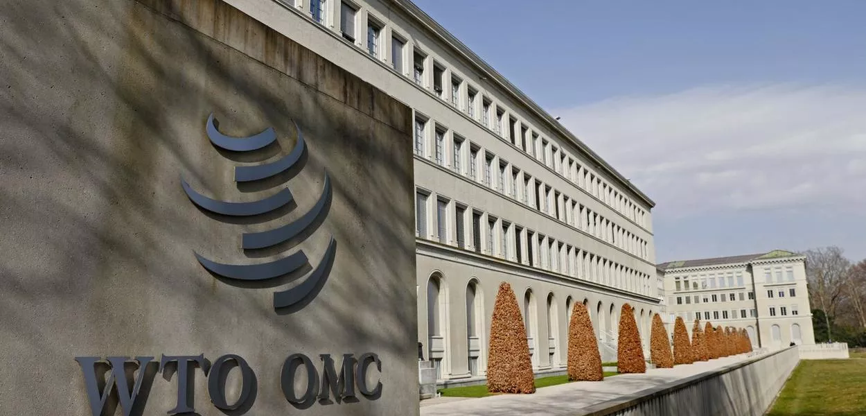 Logo da OMC em Genebra, na Suíça
04/03/2021