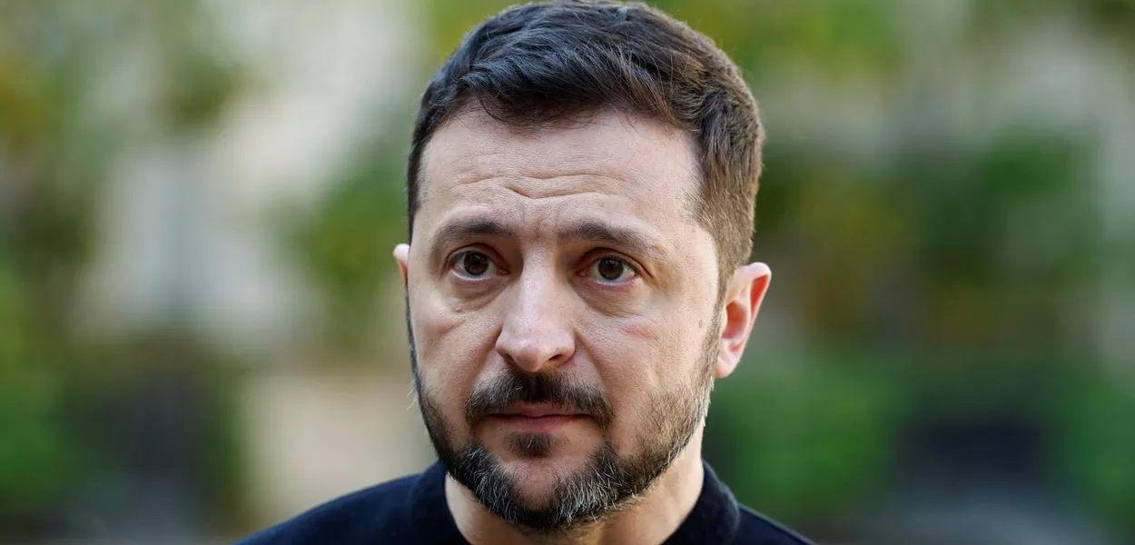Presidente ucraniano Volodymyr Zelensky, em Paris, França - 27/3/2025