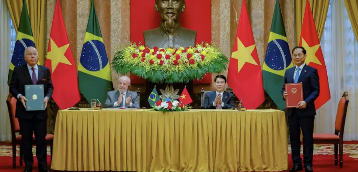 Lula e Luong Cuong assinam parceria estratégica entre Brasil e Vietnã