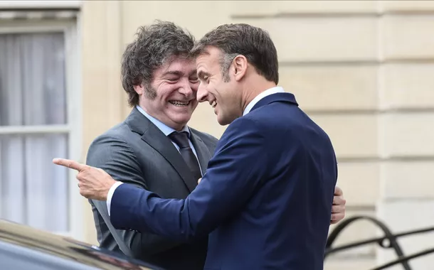 Javier Milei e Emmanuel Macron