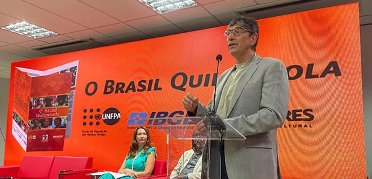 Marcio Pochmann no lançamento da publicação "O Brasil Quilombola"