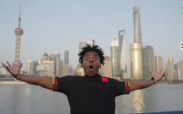 Youtuber IShowSpeed em Xangai, na China