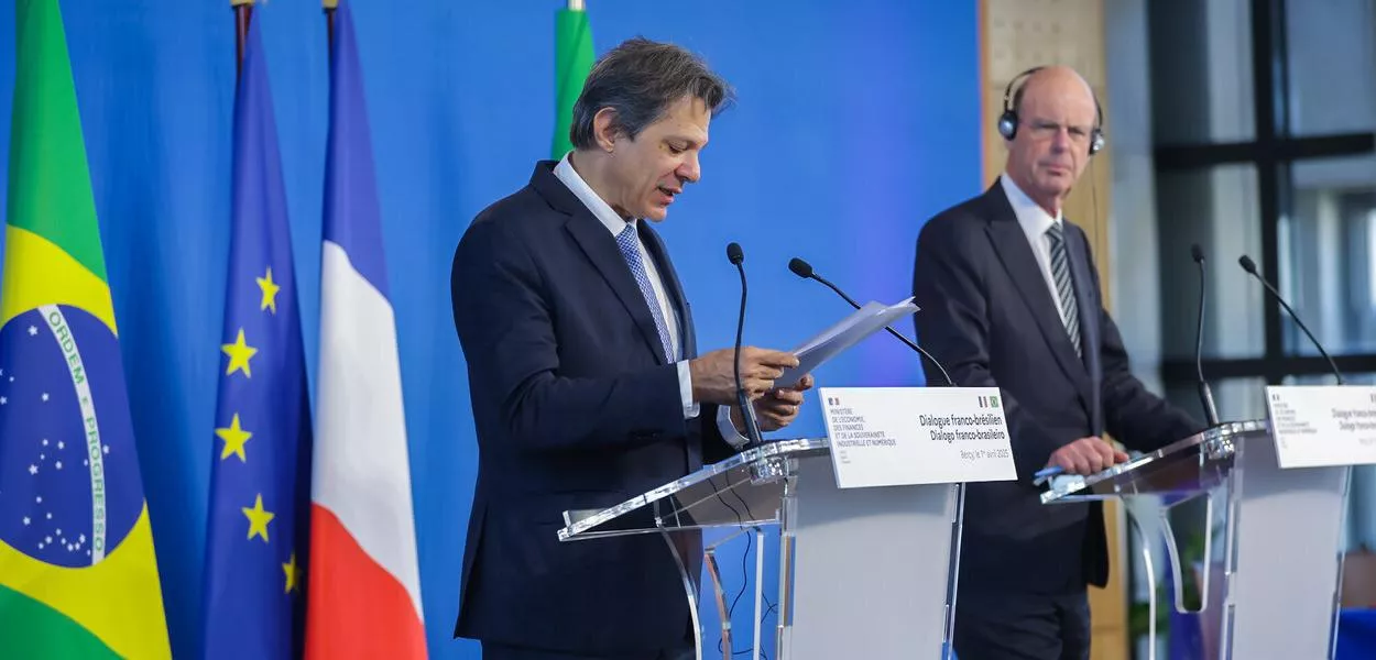 Fernando Haddad e Éric Lombard