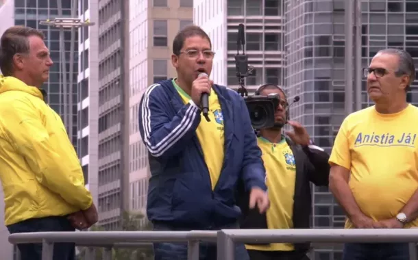 Vice-presidente da Câmara desafia Hugo Motta em ato na Paulista e diz que PL da anistia será pautado
