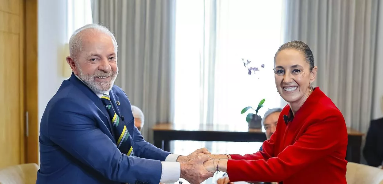 Honduras - 09/04/2025 - Presidente Luiz Inácio Lula da Silva durante encontro bilateral com presidenta do México, Claudia Sheinbaum