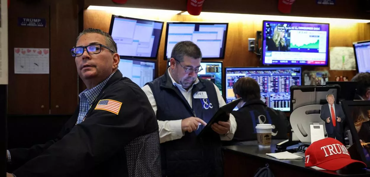 Operadores na bolsa de Nova York - 12/02/2025