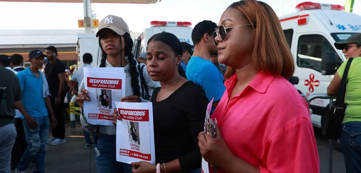 Fotos de desaparecidos após tragédia em boate de Santo Domingo, República Dominicana - 9/4/2025