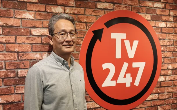 José Kobori, na sede da TV 247