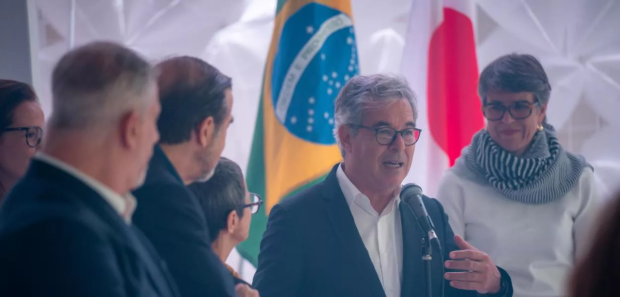 Jorge Viana discursa na Expo 2025 Osaka