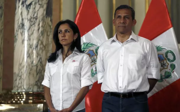 Nadine Heredia e Ollanta Humala, em foto de 2015