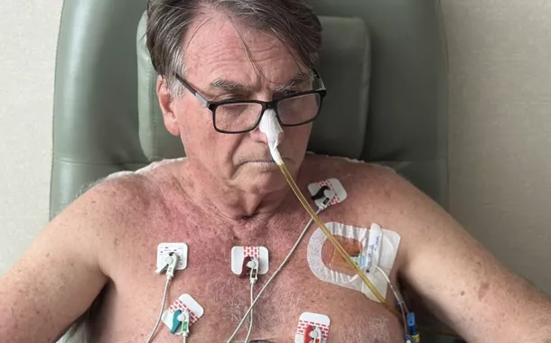 Jair Bolsonaro após cirurgia - Brasília - DF - 16 de abril de 2025