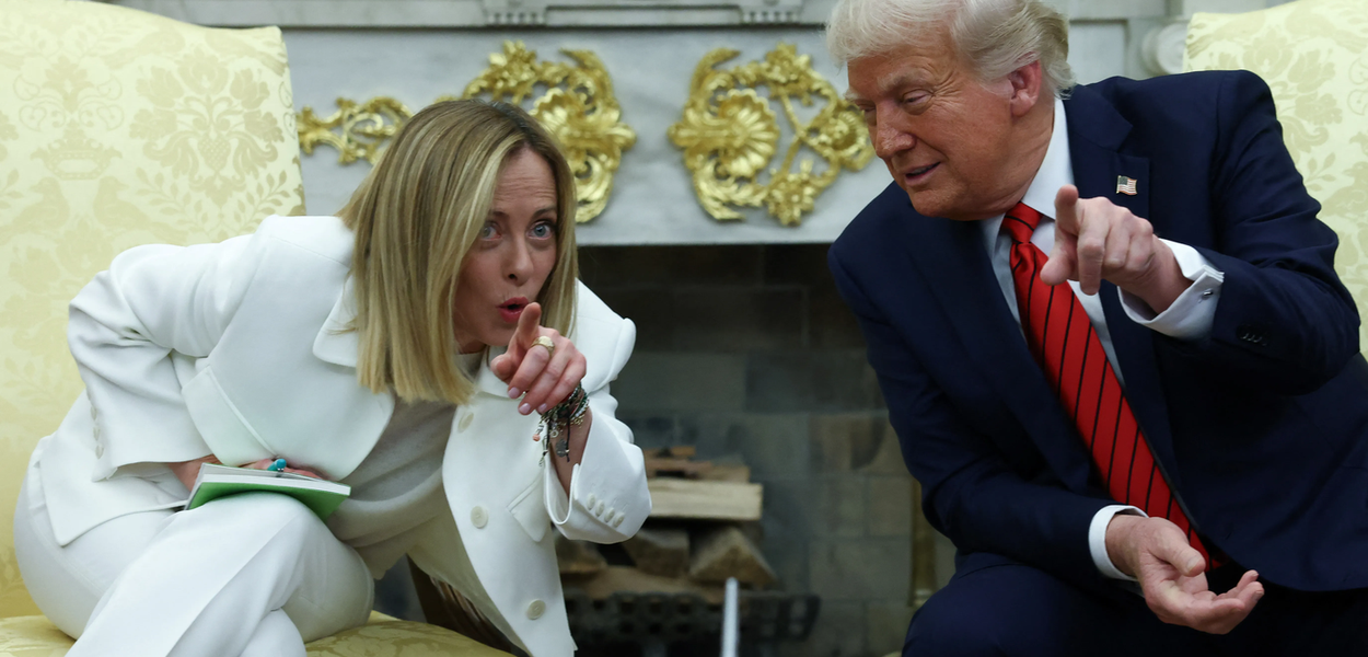 Giorgia Meloni desmente Trump sobre foto no G7: "completamente inventada"