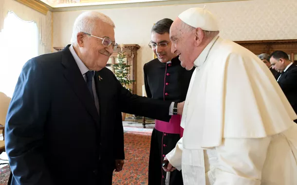 O presidente palestino Mahmoud Abbas encontra o Papa Francisco no Vaticano - 12 de dezembro de 2024
